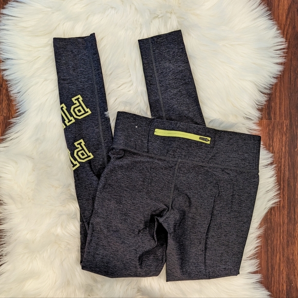 PINK Victoria's Secret Ultimate Yoga Leggings Gray And Green - Picture 2 of 2